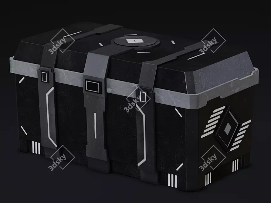 Low Poly Case: Game Ready 3D Model 3D model image 1