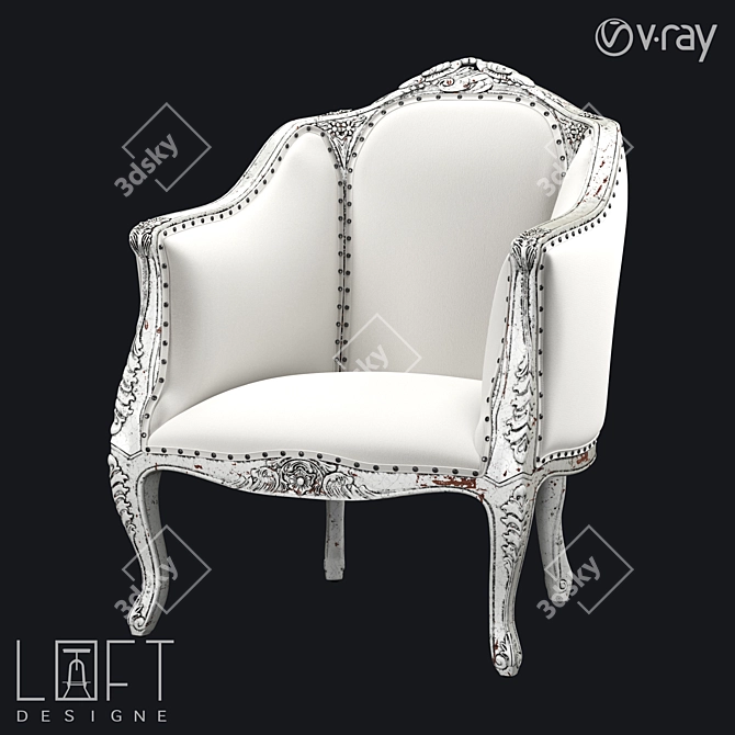 Modern Armchair in LoftDesigne 4106 3D model image 1