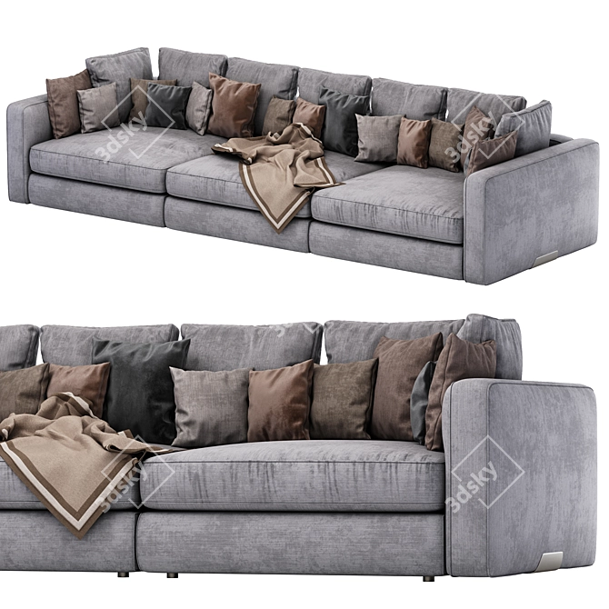 FLEXFORM Harper: Modern and Comfortable Sofa 3D model image 1