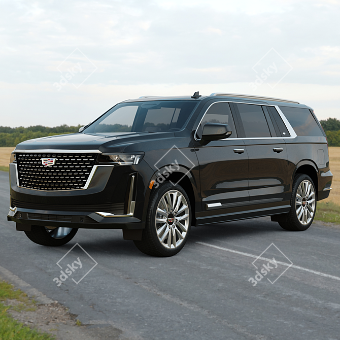 Cadillac Escalade ESV: Unmatched Luxury 3D model image 3