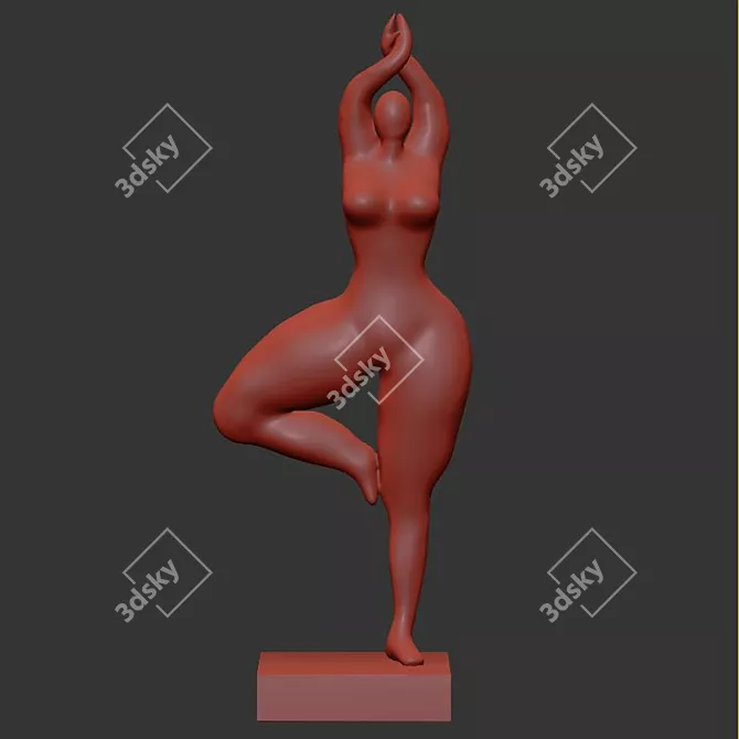 Contemporary People Art Collection 3D model image 7