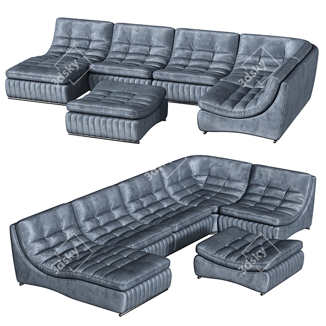 Modular Mare Sole Sofa 3D model image 1