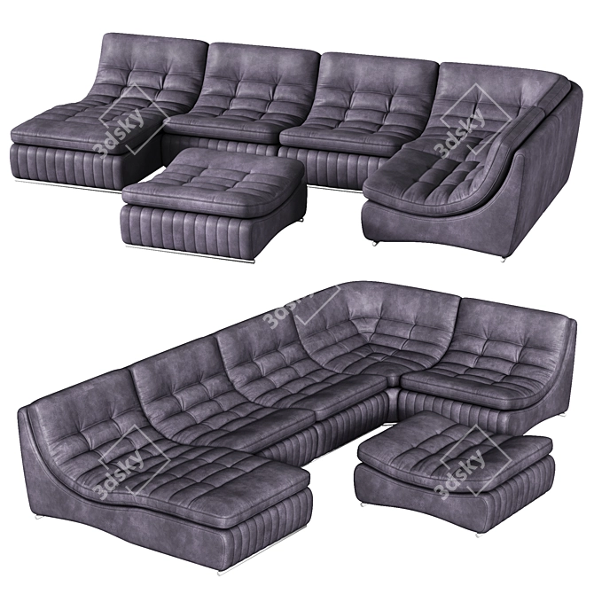 Modular Mare Sole Sofa 3D model image 2