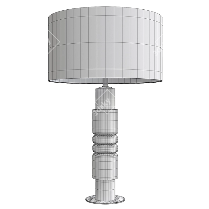 Contemporary Cyan Design Dubois Table Lamp 3D model image 2