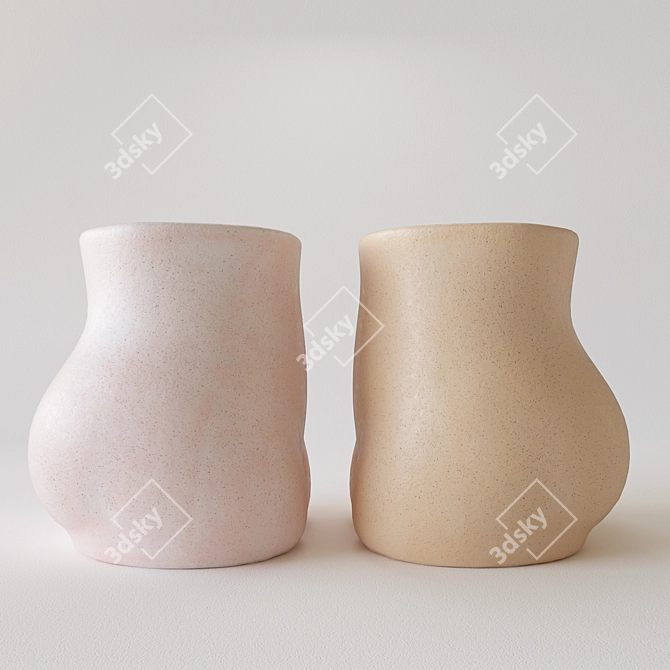 Elegant 3D Vase for V-Ray 3D model image 3