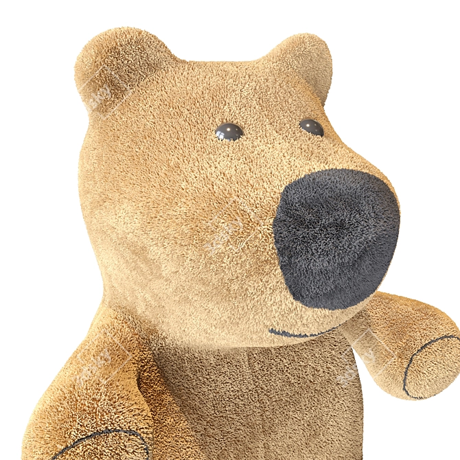 Soft and Cuddly Teddy Bear 3D model image 2
