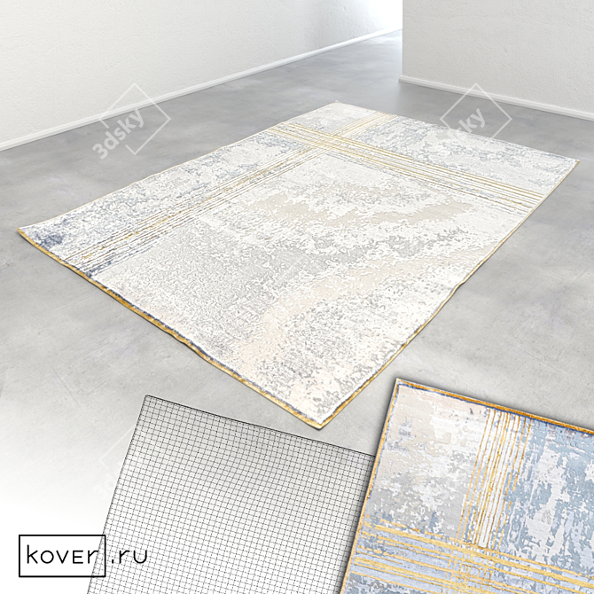 Contemporary Graphic Carpets | Art de Vivre | Set1 3D model image 2