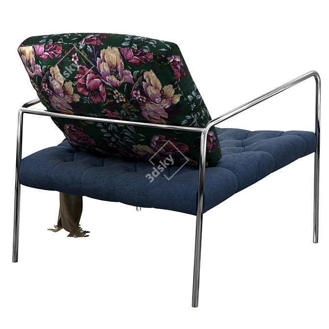 Elegant Abbey Road Armchair 3D model image 3