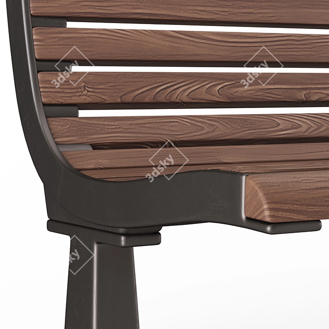 Outdoor Bench: Sk.20 3D model image 4