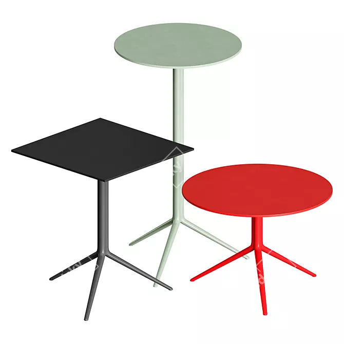 Elegant Elliot Aluminum Table 3D model image 5