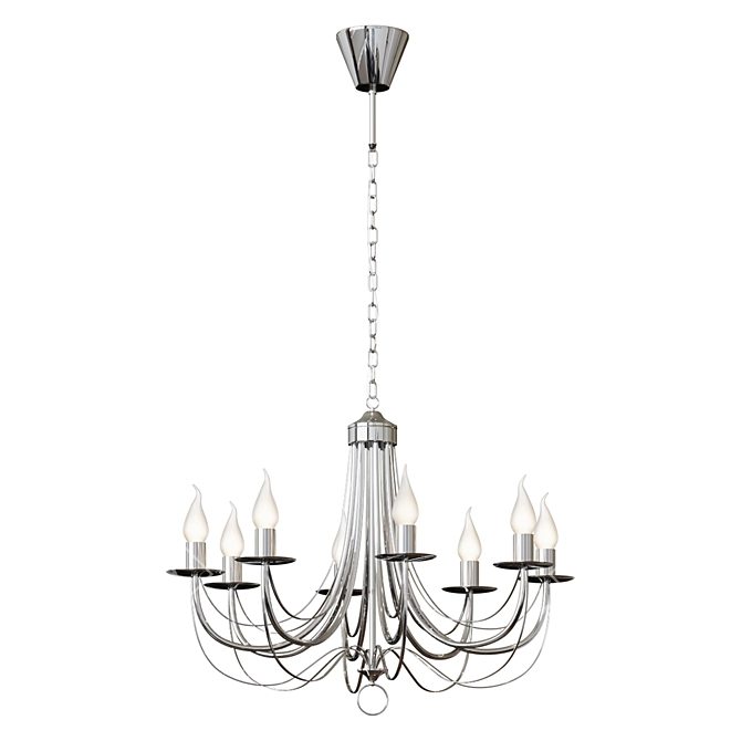 Elegant Noella Chandelier by VITALUCE 3D model image 1