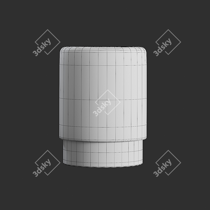 Fredson Round Ottoman 3D model image 5