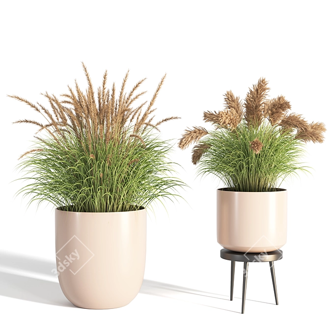 Modern Indoor Plant Stand 09 3D model image 3