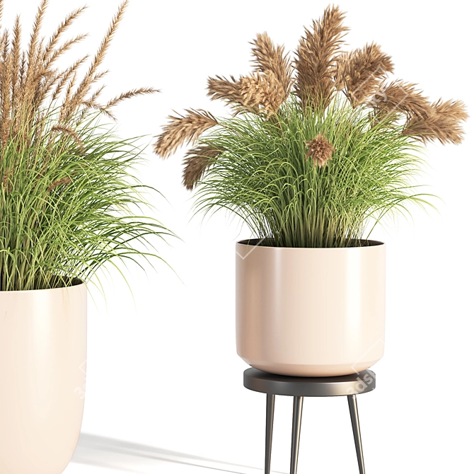 Modern Indoor Plant Stand 09 3D model image 4