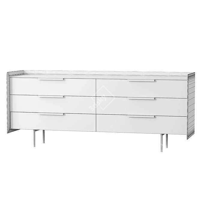 Elegant Elias Buffet: Stylish Storage Solution 3D model image 2