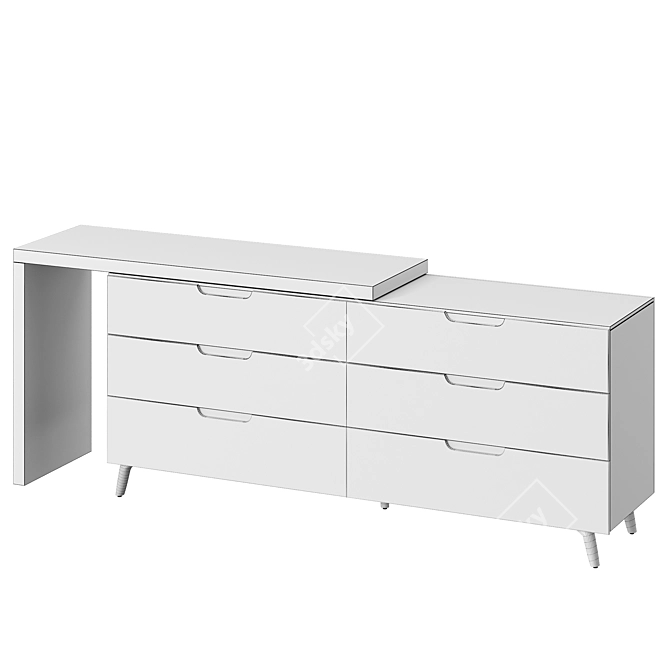 Convertible Karen Chest of Drawers 3D model image 2