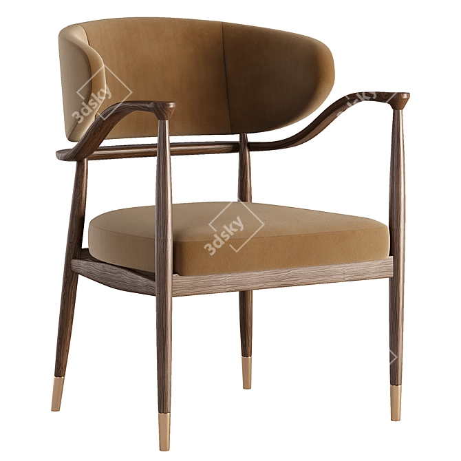  Modern Mason Dining Chair 3D model image 2