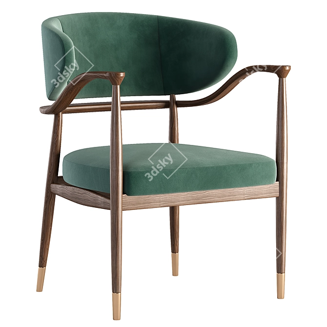  Modern Mason Dining Chair 3D model image 3