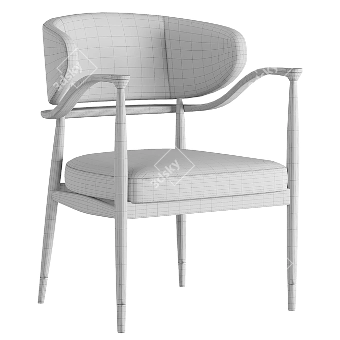  Modern Mason Dining Chair 3D model image 4