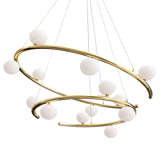 Contemporary Pendant Light: Creative and Sleek 3D model image 1