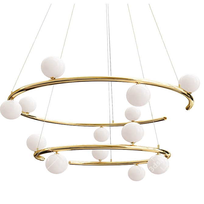 Contemporary Pendant Light: Creative and Sleek 3D model image 2