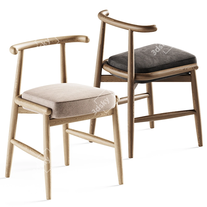 Elegant Emilia Chair: Meridiani 3D model image 1