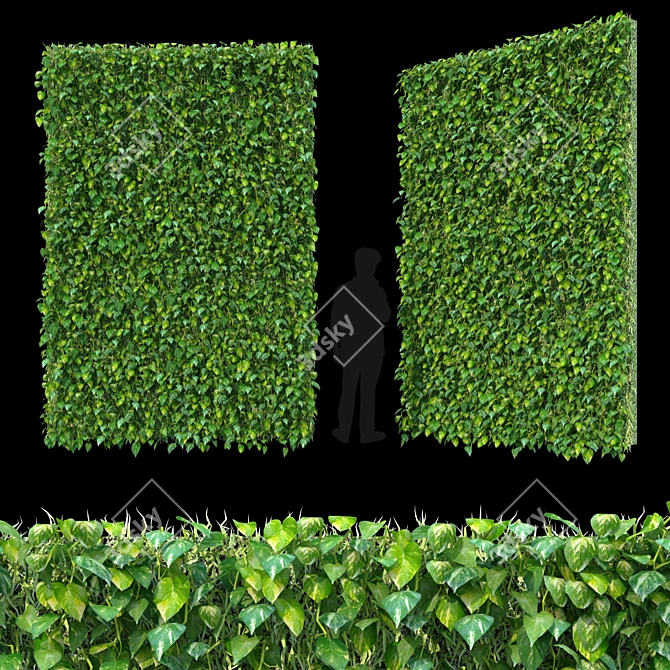 Stunning Vertical Garden Set 3D model image 1