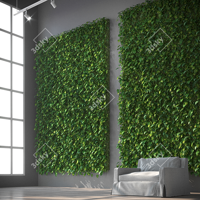 Stunning Vertical Garden Set 3D model image 4