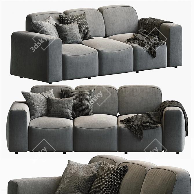 Sleek Sietl Xoff Sofa 3D model image 1