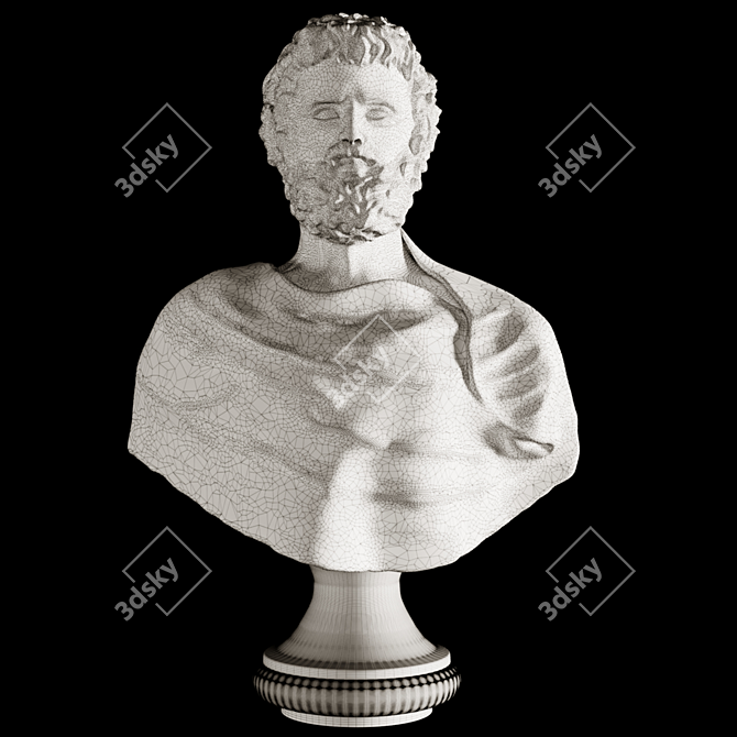 Masterpiece Sófocles Sculpture 3D model image 3