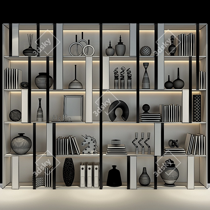 0439 Cabinet Furniture | Stylish Storage Solution 3D model image 2