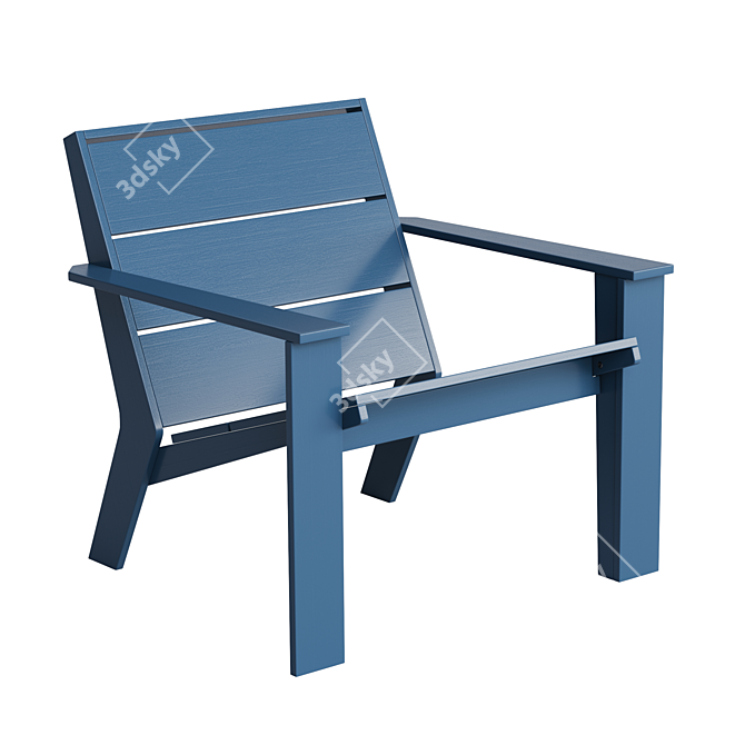 Réphir LA REDOUTE Adirondack Armchair: Timeless Comfort for Your Outdoor Space 3D model image 1