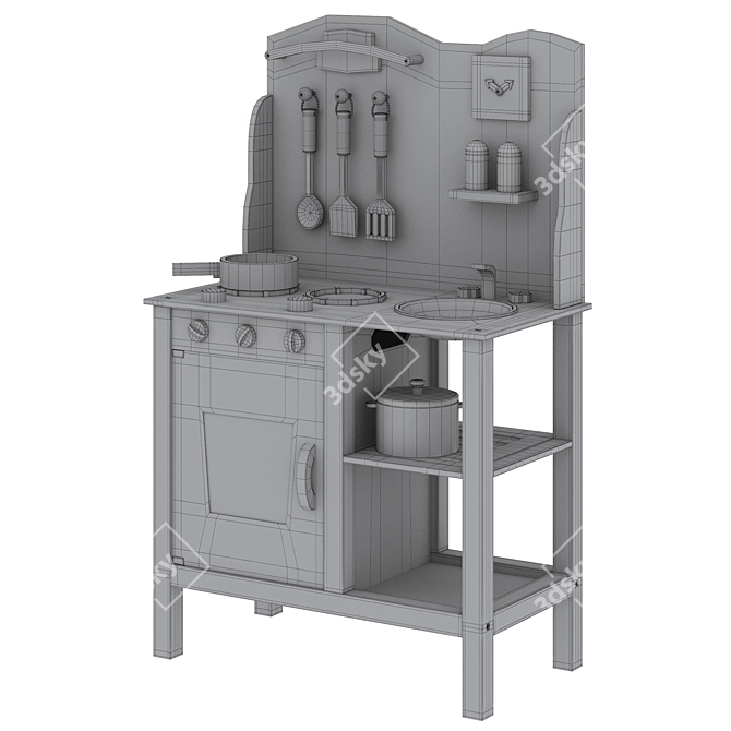 Bon Appétit: New Classic Toys Children's Kitchenette 3D model image 1