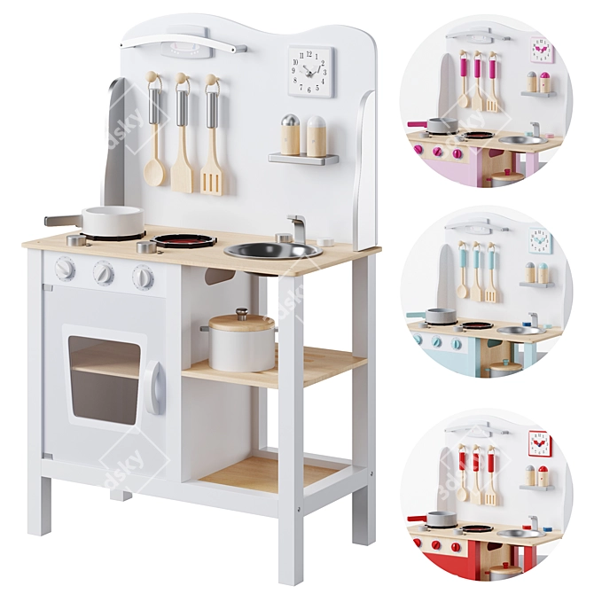 Bon Appétit: New Classic Toys Children's Kitchenette 3D model image 7