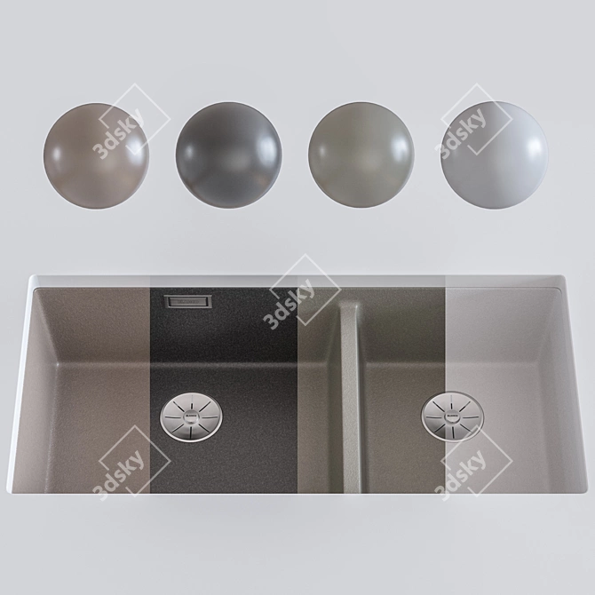 Blanco Subline Sink & Grohe Minta Faucet 3D model image 4