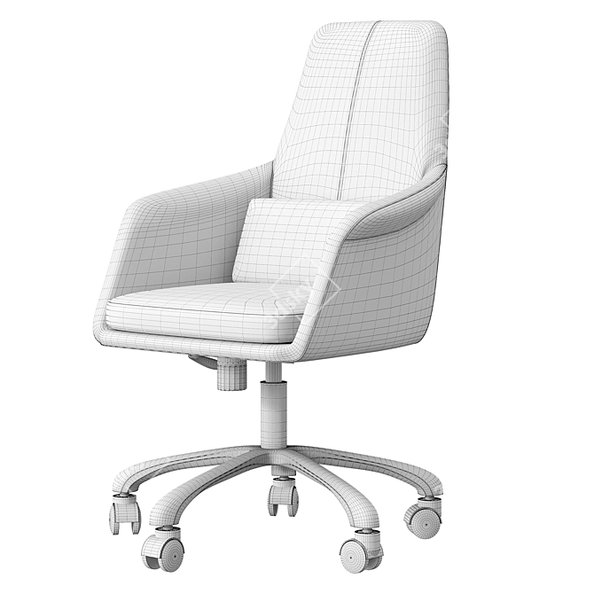 Meridian Emerald Office Chair 3D model image 2