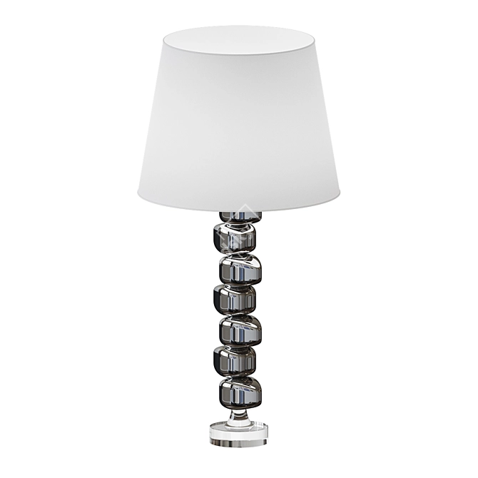 Elegant White Table Lamp 3D model image 1