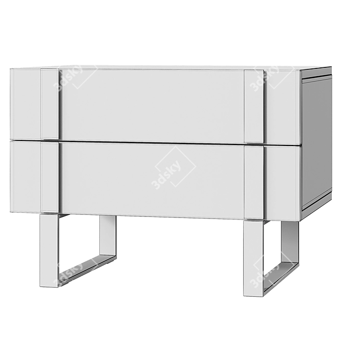 Tokyo Bedside Table: Elegant and Functional 3D model image 2