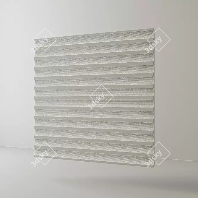 Elegant Gypsum 3D Panel Art 3D model image 3