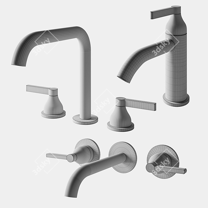 Modern Agape Memory Mix Faucets 3D model image 3