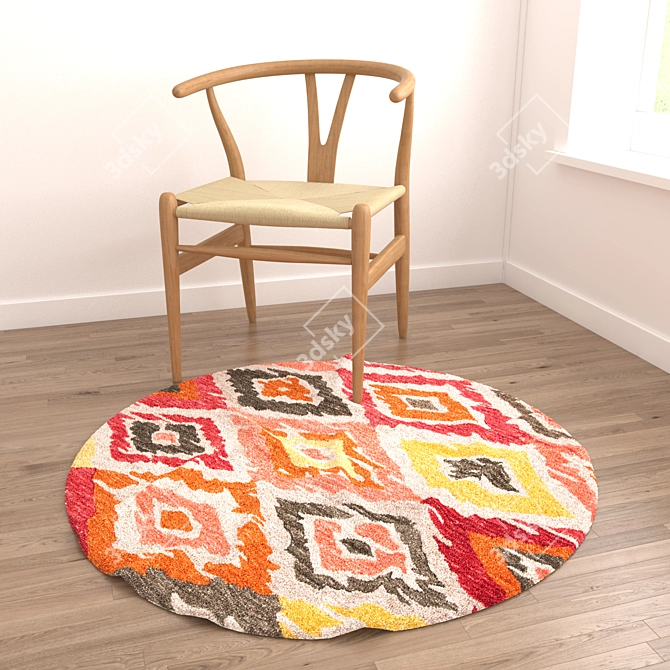 Round Rugs Set 19 - Versatile 3D Models 3D model image 6