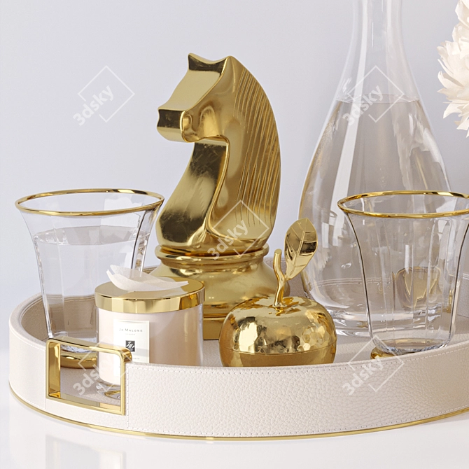 Golden Elegance: Decor Set 35 3D model image 3