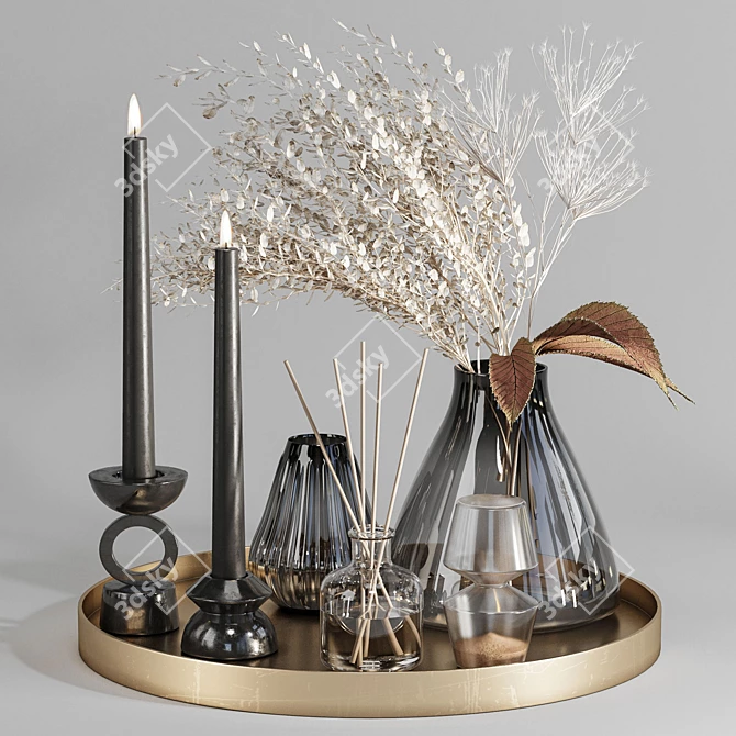 Elegant Decor Set: Perfect for High-Quality Renderings 3D model image 1