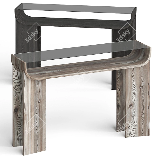 Minimalist Dada Console Table 3D model image 1