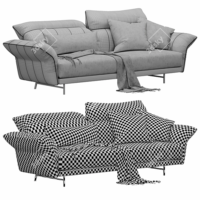 Modern Italian Sofa Set: Ditre Italia On Line 3D model image 4