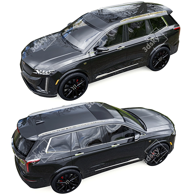 Luxury Cadillac XT6 - Detailed 3D Model 3D model image 2