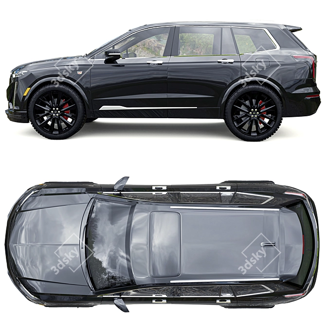 Luxury Cadillac XT6 - Detailed 3D Model 3D model image 3