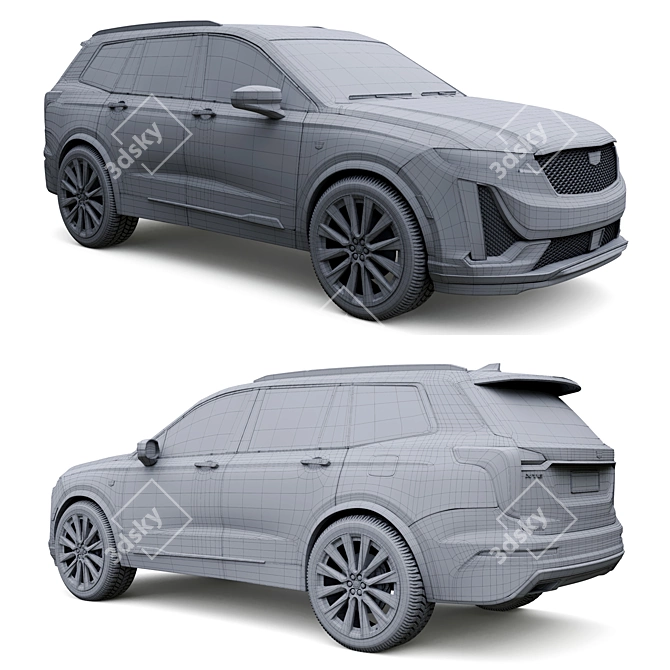 Luxury Cadillac XT6 - Detailed 3D Model 3D model image 7