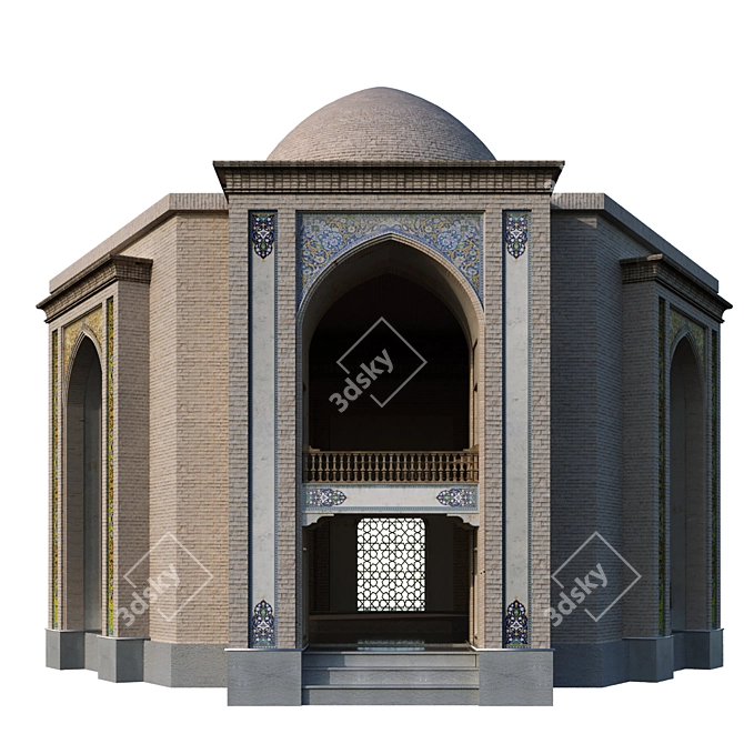 Arabic-Turkish Building Set 145 3D model image 2