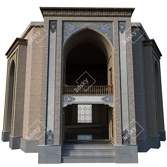 Arabic-Turkish Building Set 145 3D model image 7